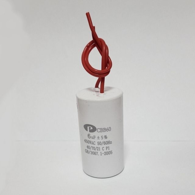 오너클랜 6uF CBB60 펌프 시동 콘덴서 AC 모터 커패시터 450V