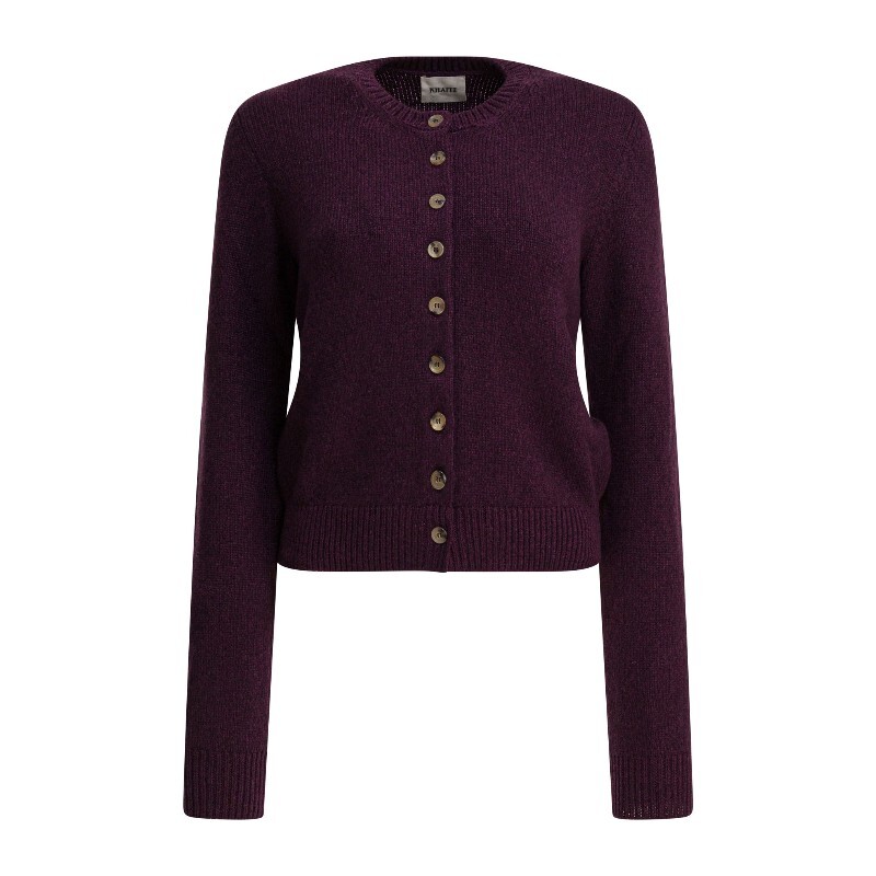 카이트 케이트 에버하트 크롭 버튼 가디건 9947650801 PURPLE