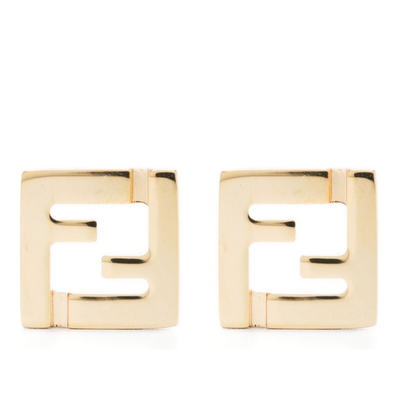 펜디 펜디 골드톤 FF 모티프 스터드 귀걸이 8AK320 B08F0CFK