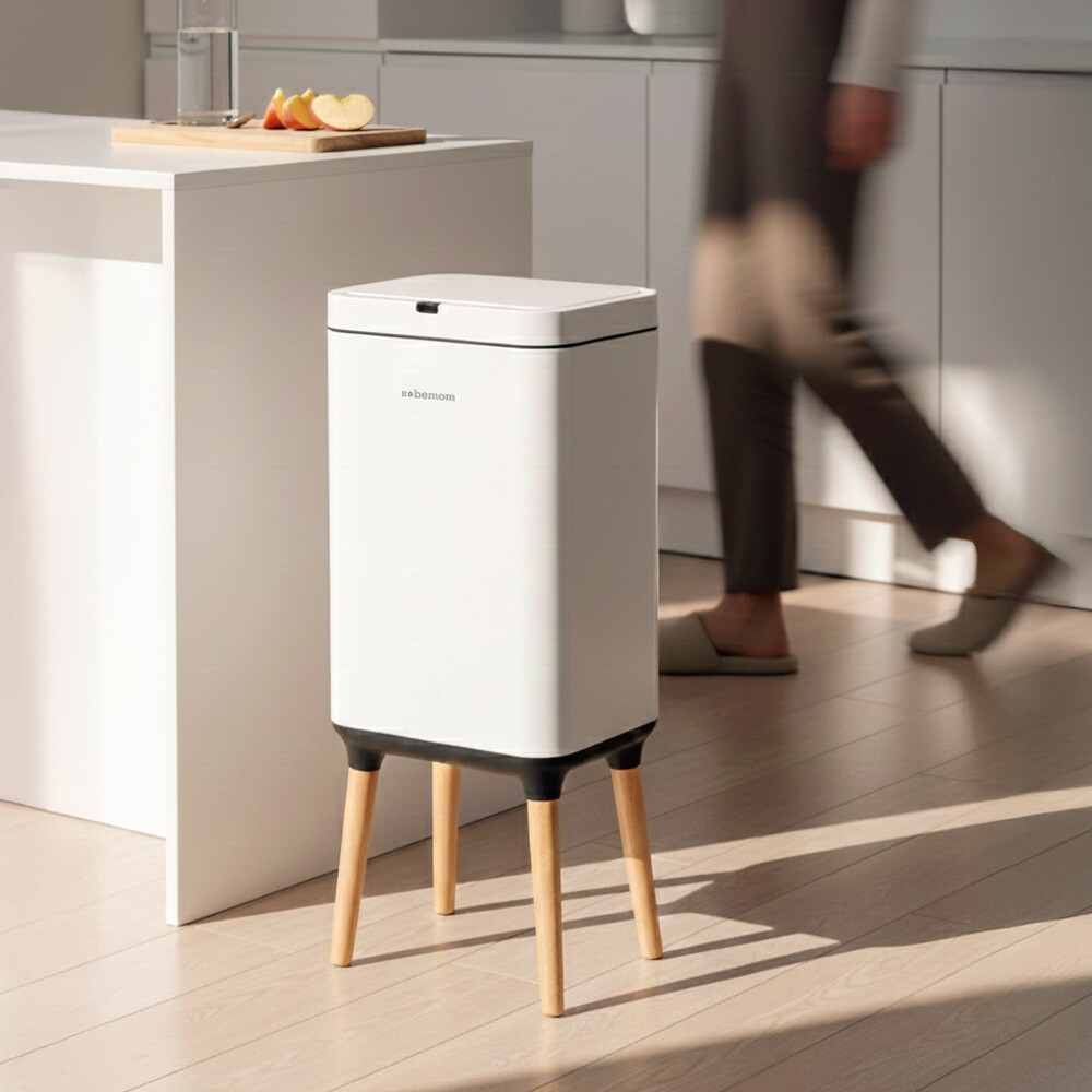 소베맘 [소베맘] 자동 센서 휴지통 20L 스마트 기저귀 쓰레기통 (다리증정)