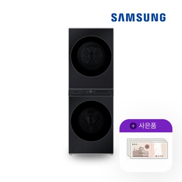 [렌탈]삼성전자 렌탈 삼성 비스포크 그랑데 AI 원바디 21kg+17kg 블랙 WF2117HCVVC 5년 78000/60개월 의무사용