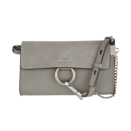 [롯데면세점]CHLOE FAYE BAG 미니 그레이