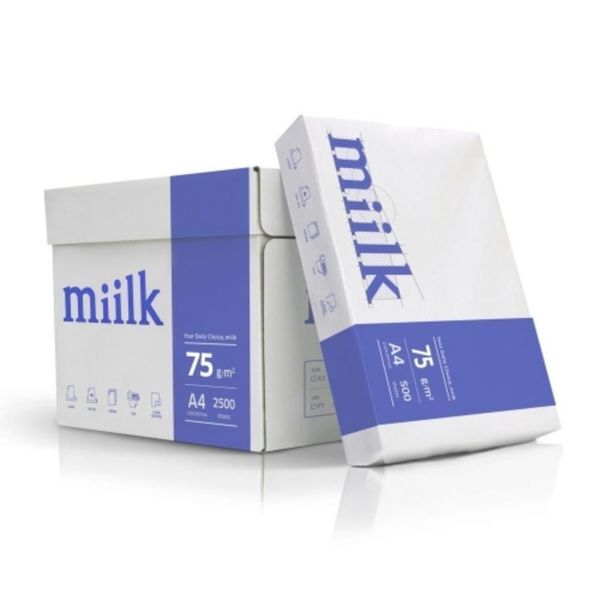 주식회사 브이와이 브이와이 [하프클럽/브이와이]밀크 복사지 인쇄 복사 A4 75g 1박스 5팩 2500매