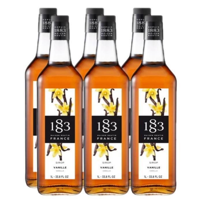 셀러허브 식품 1883 바닐라시럽 1000ml x 6병 커피 카페 시럽