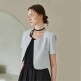 [누브][정상가 168000원][누브]  Summer Tweed Round Jacket - Sky Blue
