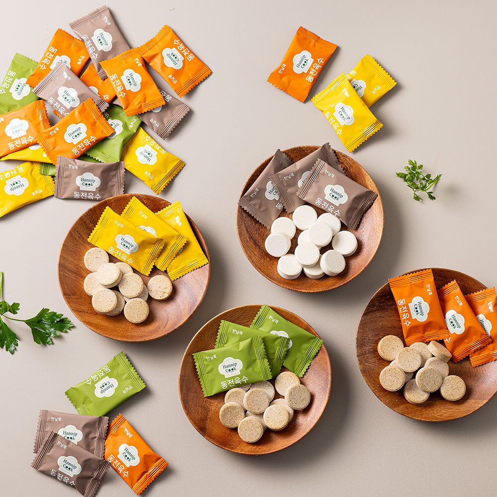 푸드앳홈 한닢쿡 코인육수 홍게맛(4gx20정) x 3팩