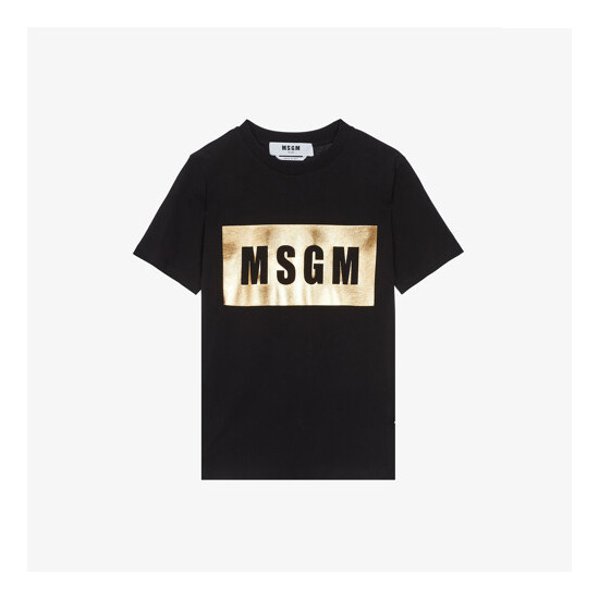 [MSGM] 여성 박스 로고 반팔티 블랙 MGM22FRTS305BK