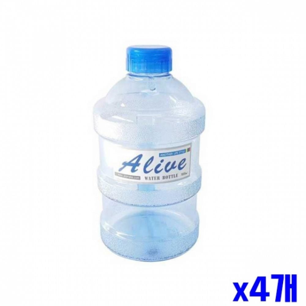 에이엘에스 셀럽하우스 손잡이 있는 <b>생수</b><b>통</b> 디자인 물병 1000ml X4개 물통