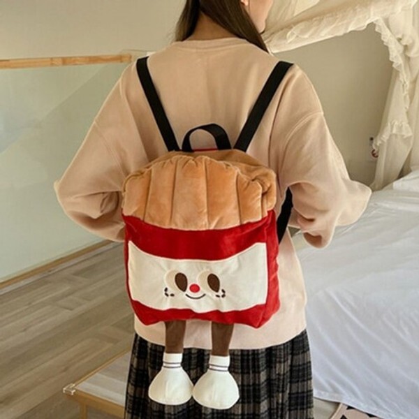 끌레아 끌레아 [하프클럽/끌레아]감자튀김 감튀 스마일 백팩 휴대폰 가방