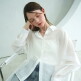 [비바셔스]Cencel Seethrough Classic Shirt Solid - 3COL