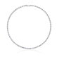 [티르리르]20캐럿 테니스 실버화이트 목걸이 HNXSVR30634M-W