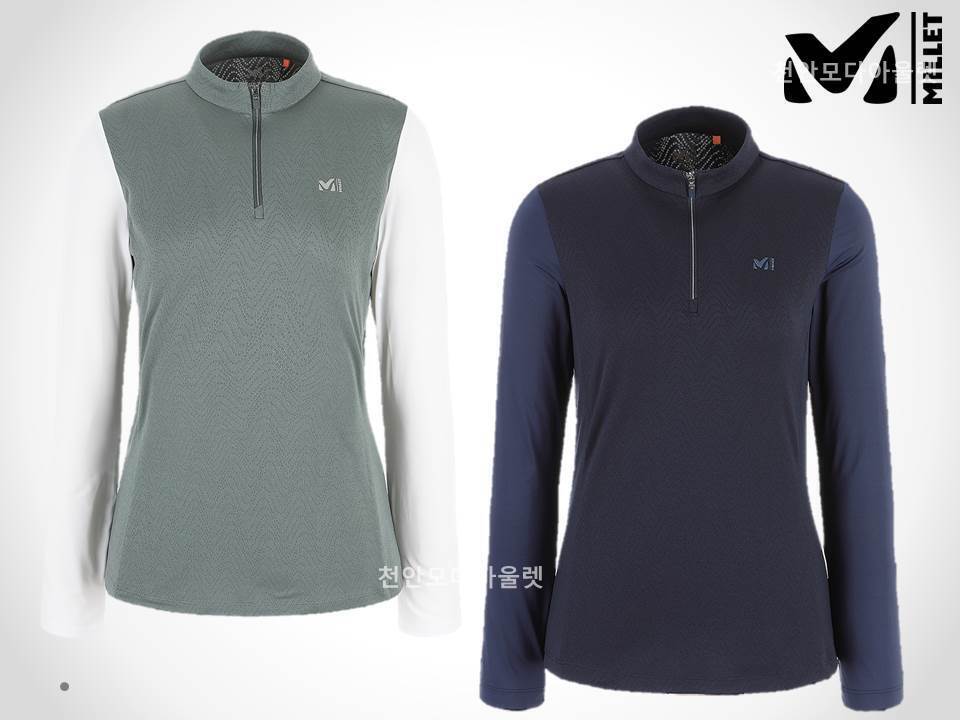 상세페이지 참조 밀레 [밀레]매장 勸 초특가할인! 아웃도어 여성(2컬러) 기능성 샤모니 집업 티셔츠 MXRST702CHYA_CA
