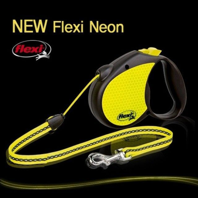 오너클랜 강아지 외출 플렉시 자동줄 네온 코드타입 5m(Medium)