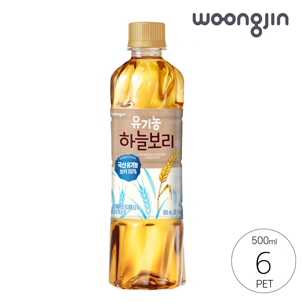 웅진식품 유기농 하늘보리 500ml x 6페트