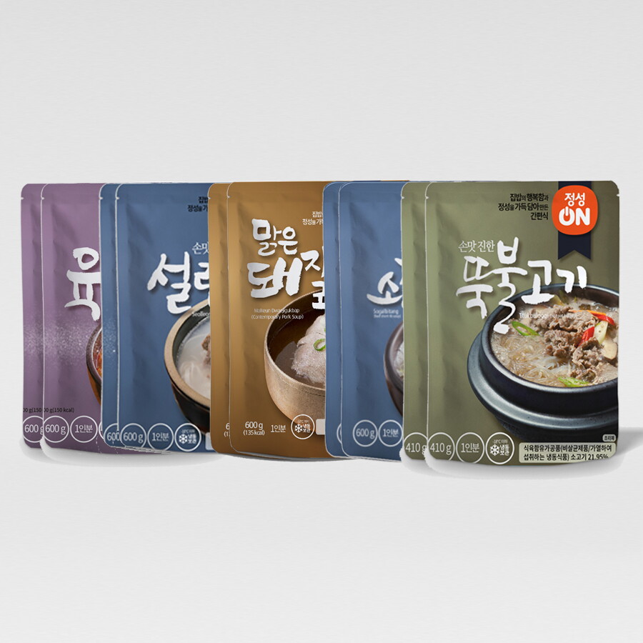 후레쉬 Fresh 초원식품 간편조리 즉석탕 5종 x각2봉 (총10봉 육개장+설렁탕+맑은돼지국밥+소갈비탕+뚝불고기)