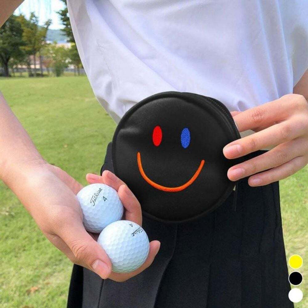 지오벤처스 스마일 골프공 가방 파우치 LM 0405 공파우치 볼파우