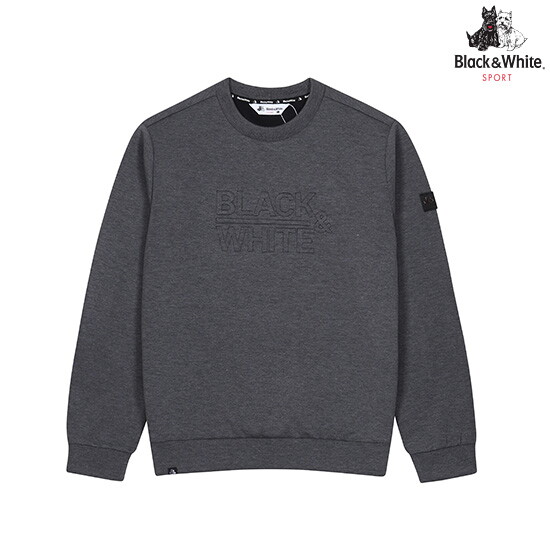 블랙엔화이트 남성 셋업 맨투맨 티셔츠 9404GXSP_GREY