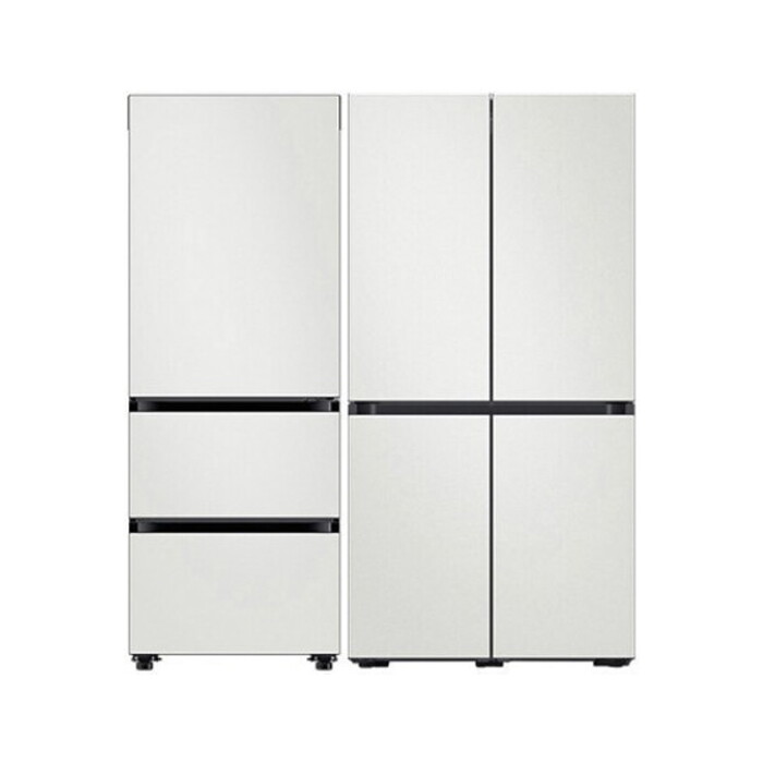 삼성전자 삼성 비스포크 냉장고 김치냉장고 세트 전체코타화이트 RM70F64R1A+RQ33DB74C1AP