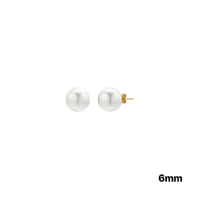 새미쥬얼리 18k 로아스 스와로브스키 진주귀걸이6mm