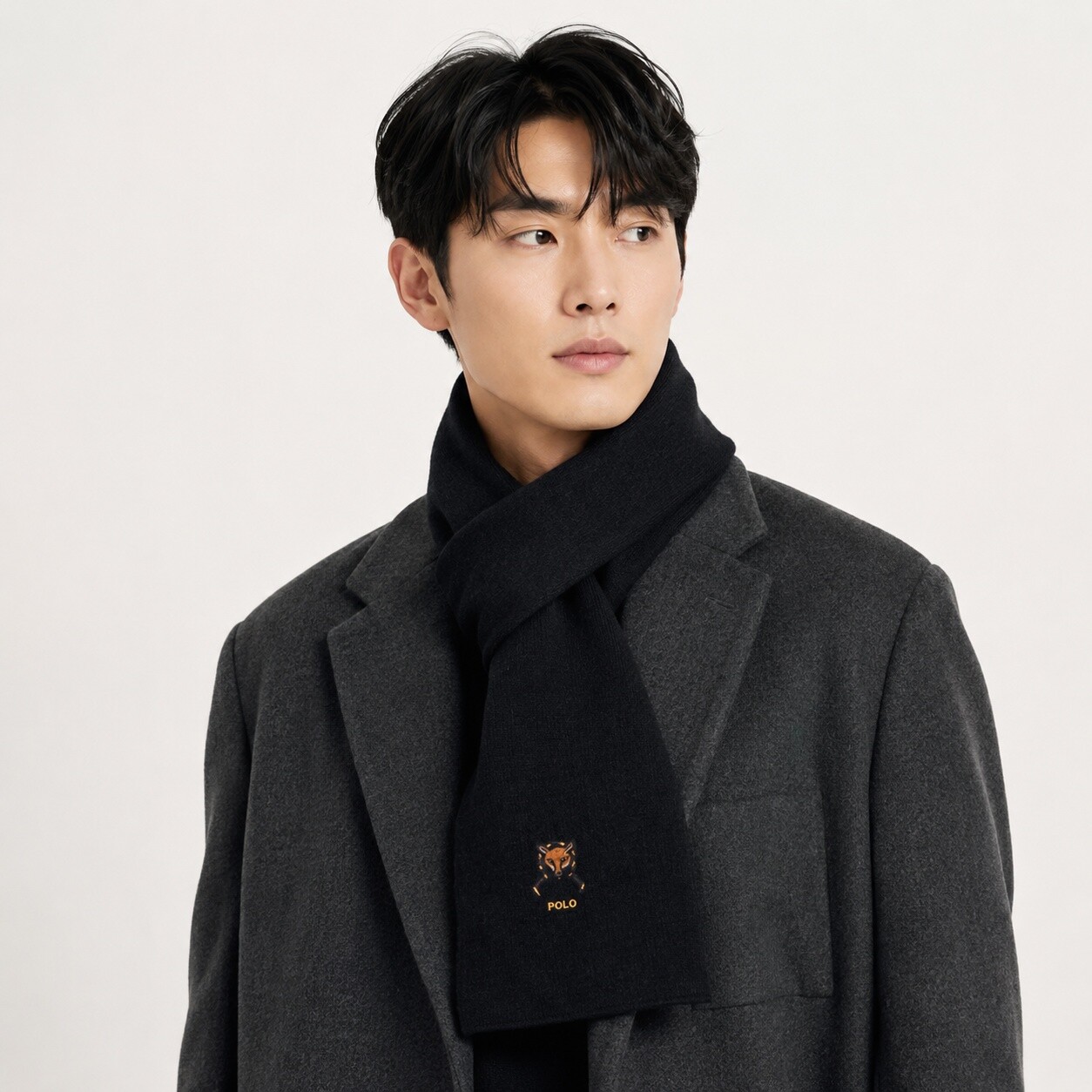폴로 랄프로렌 폴로 랄프로렌 패션믹스매치폴로랄프로렌 POLO PC1046-001 폭스 자수 공용 머플러 목도리
