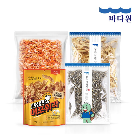 바다원(주) 바다원 브랜드대전 (황태채,건새우,진미채,멸치,안주류 등)
