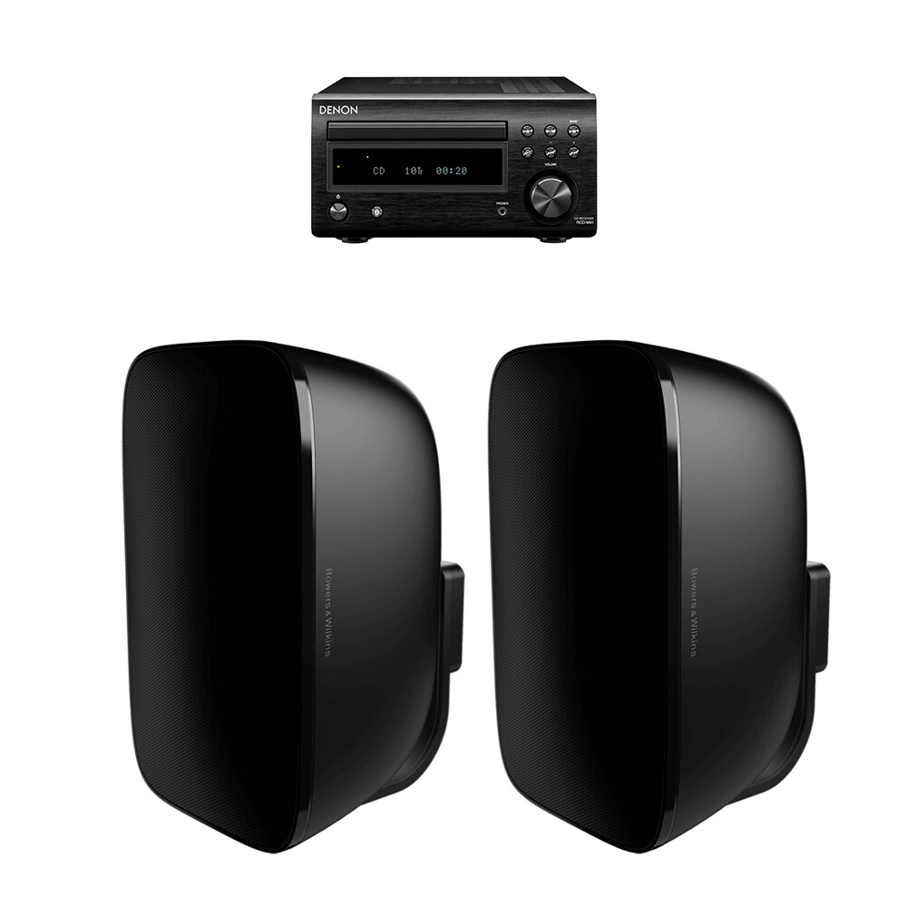 데논 RCD-M41 + B&W AM-1 미니 하이파이 오디오 세트