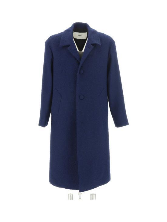 AMI 아미 아미 코트 HCO003WV0001491 NAUTIC BLUE DOM