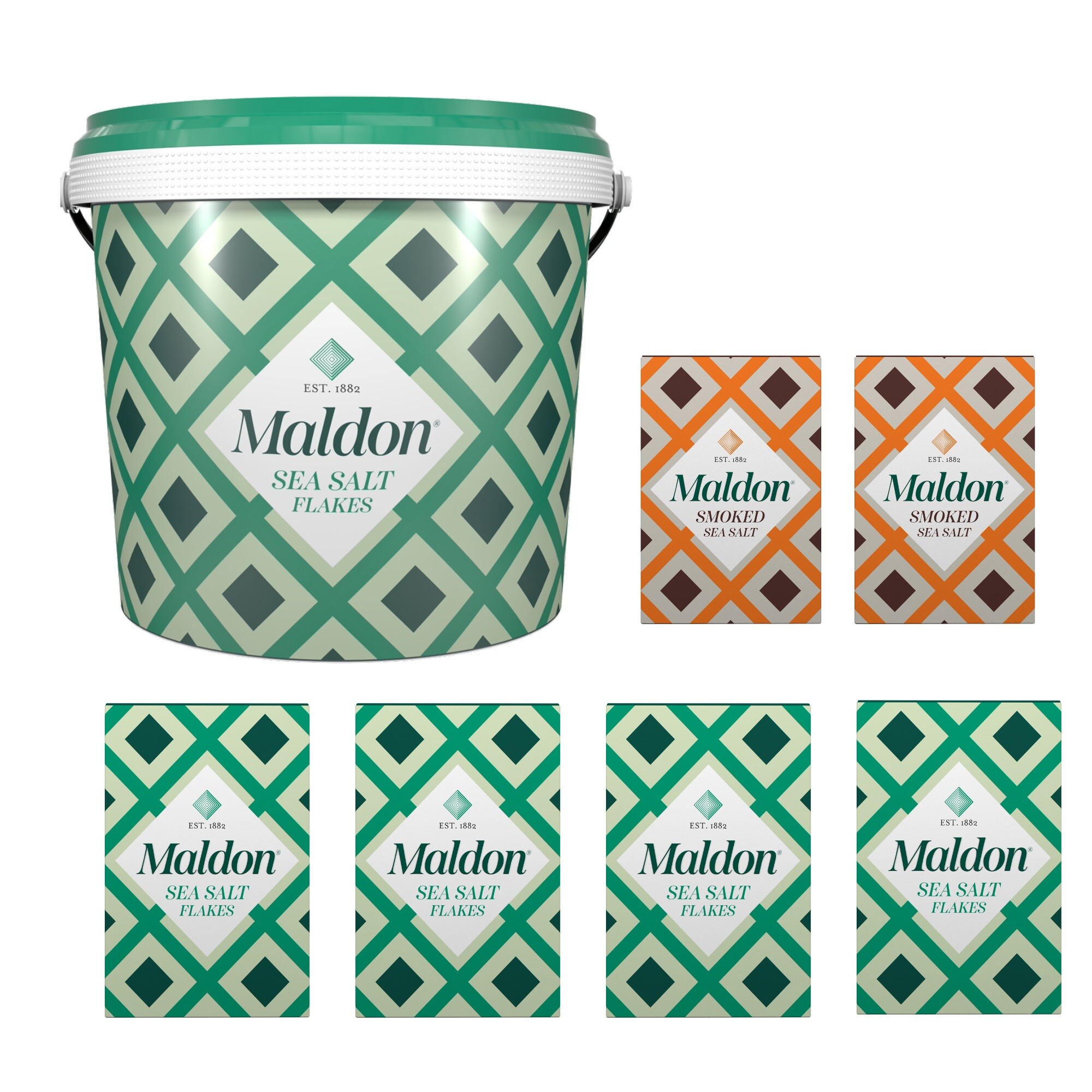 (유라픽)말돈소금 1.4kg+말돈소금 250g*4개+말돈 훈제 소금 125g*2개