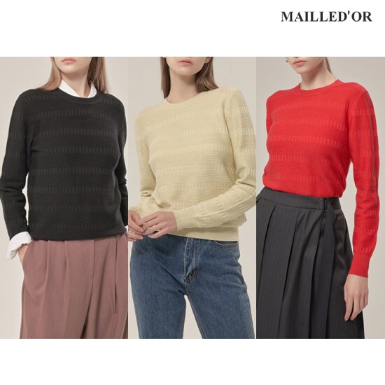 [홈쇼핑인기]마예도르 클래식 엠보 니트 1종