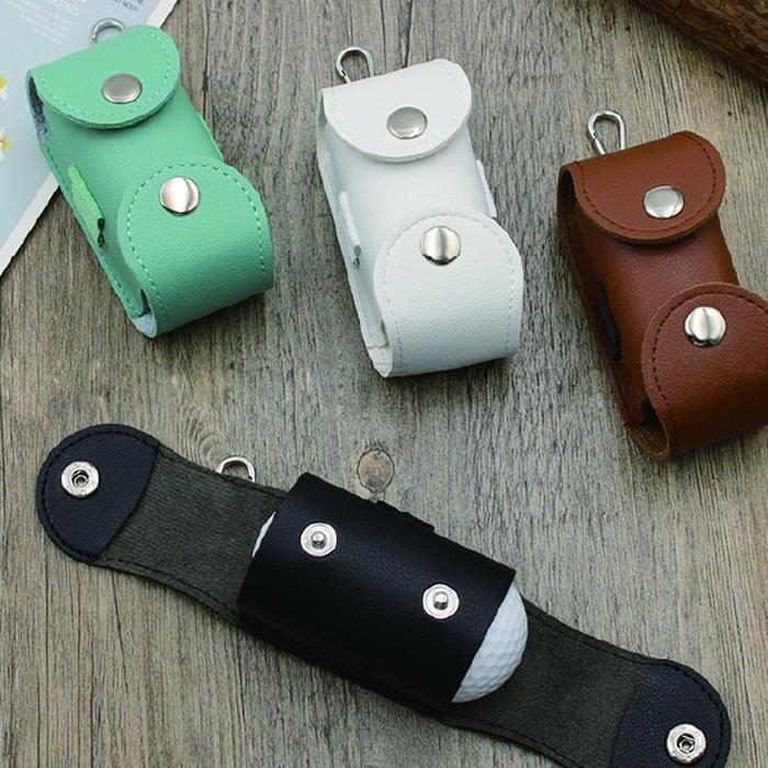 상세페이지 참조 셀러허브 스포츠 파우치 국내가 가죽 골프볼 주머니 이거찜 2구 골프공 골린이 골프공주머니 볼파우치 골프용품