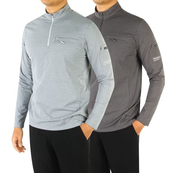 인코디 [하프클럽/인코디]봄 버팔로 모션 컴포트 집업티셔츠 남성 등산복 작업복 상의 TSBFL-113