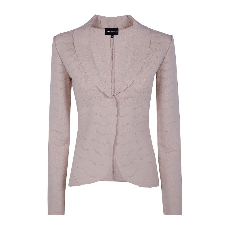 엠포리오 알마니 엠포리오아르마니 웨이브 니트 스칼로펜 칼라 블레이저 EW002984 AF22468 U4128