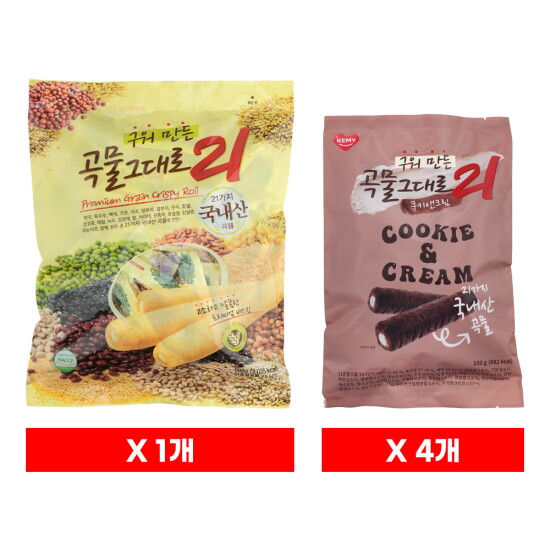 [개미식품]곡물그대로21 오리지널 500g 1봉 + 쿠앤크 150g*4봉