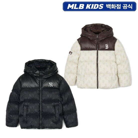[MLB키즈]클래식모노 톤톤 글로시 배색 DTP구스다운 (7ADJM0746)