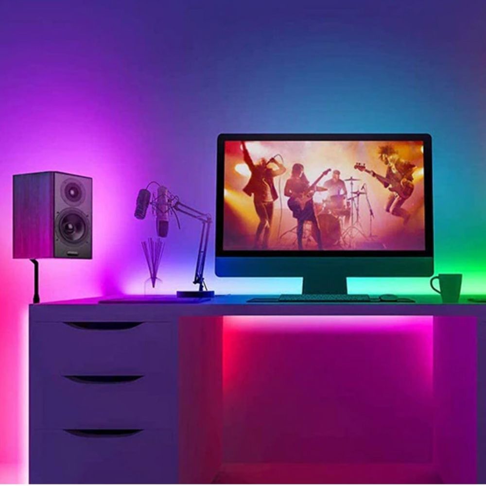 에이치플러스몰 5M 극장연출 모니터 리모컨포함 무드라이트 TV RGB SM