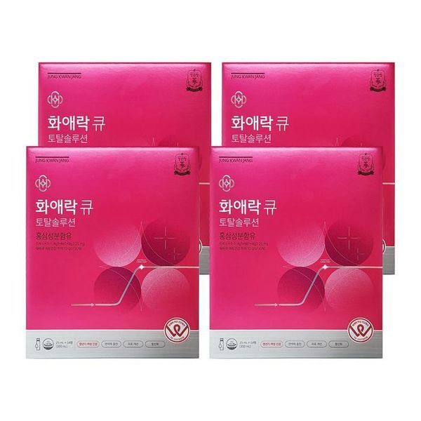 주식회사 셀러허브_레이틀리 하프클럽(식품) [하프클럽/기타]정관장 화애락 큐 토탈솔루션 25ml x 14개입 면역증가 4개 Ss