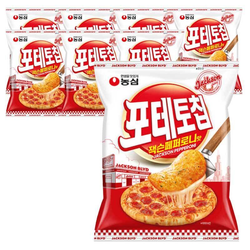 이카루스 농심 포테토칩 잭슨페퍼로니맛 50g x 8봉