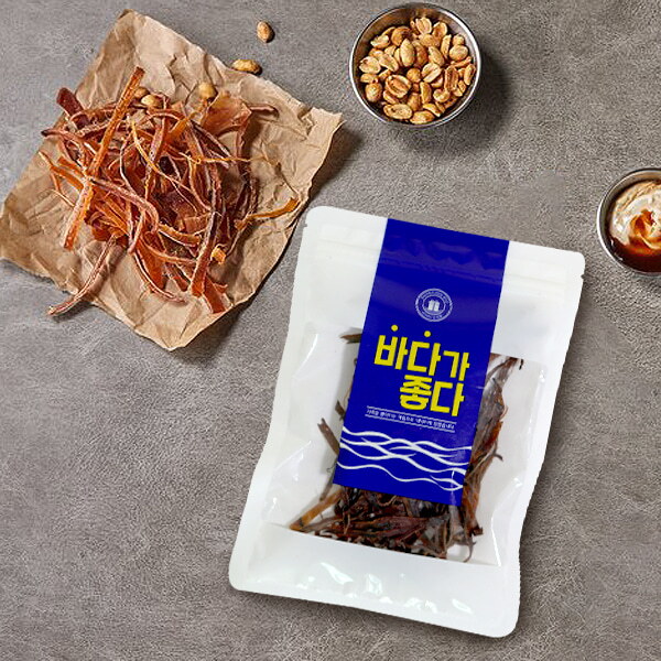 아이원세븐 [건어물마켓] 녹차넣은 꼬꼬마 조미오징어 채 60gx2팩