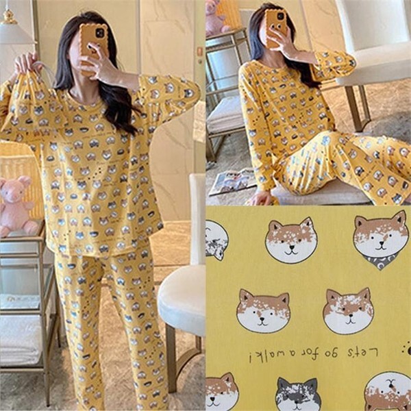 셀러허브(하프클럽) [하프클럽/셀러허브_여성트랜드패션]파자마 DK 강아지프린팅잠옷세트(J052H202) 홈웨어