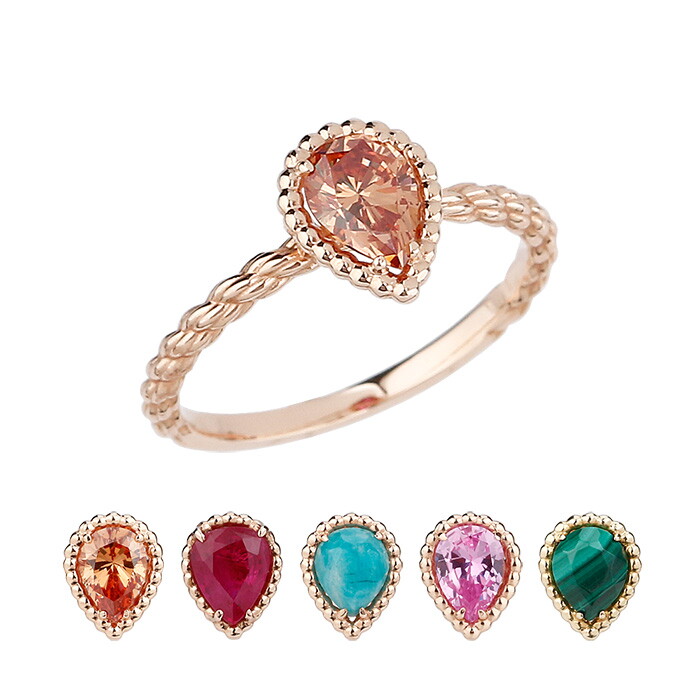 더스톤즈 더스톤즈 [롯데홈쇼핑 단독판매] 18K 물방울 탄생석 반지(택1)