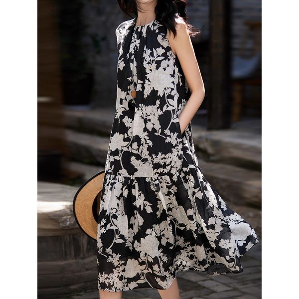 클라셰 [하프클럽/클라셰]클라셰 백스카프아트원피스_B5M1367