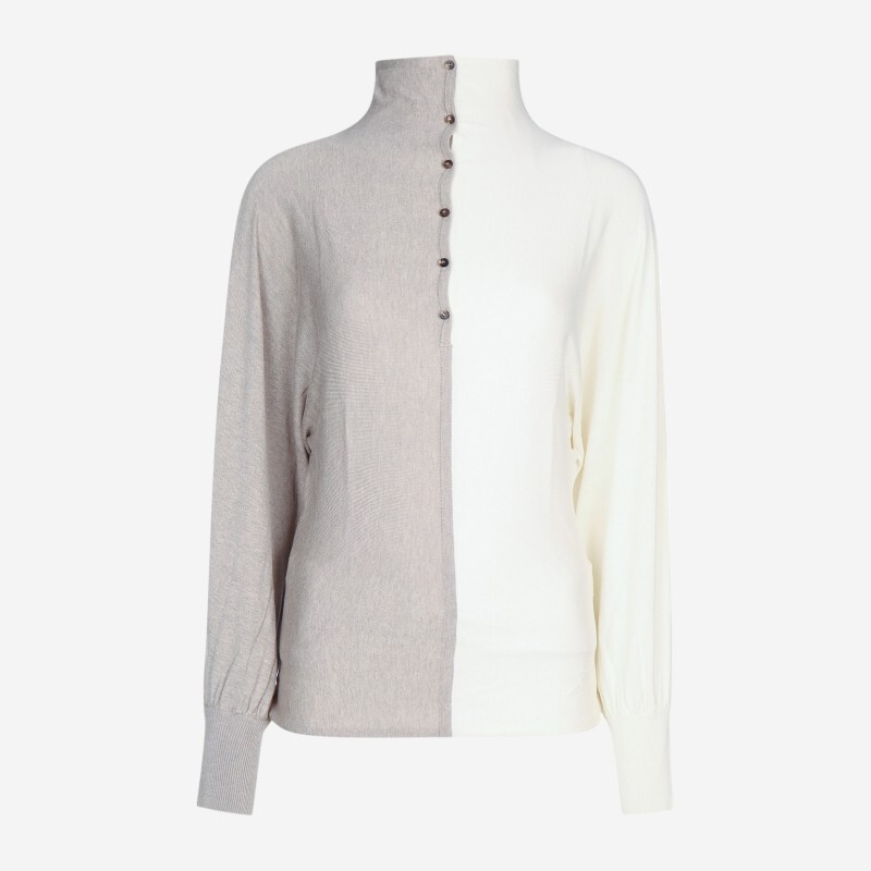 JACQUEMUS 자크뮈스 자크뮈스 르 폴로 로장주 투톤 긴팔 티셔츠 TOW00953AK00342 015