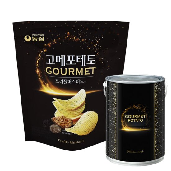 농심 고메포테토 트러플 머스터드맛 40g x 4봉 + 1봉 + 페인트통