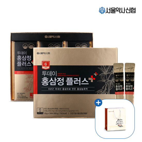[서울약사신협](비밀특가) 6년근 투데이 홍삼정 플러스 10g 30포 ★진세노사이드 15mg★