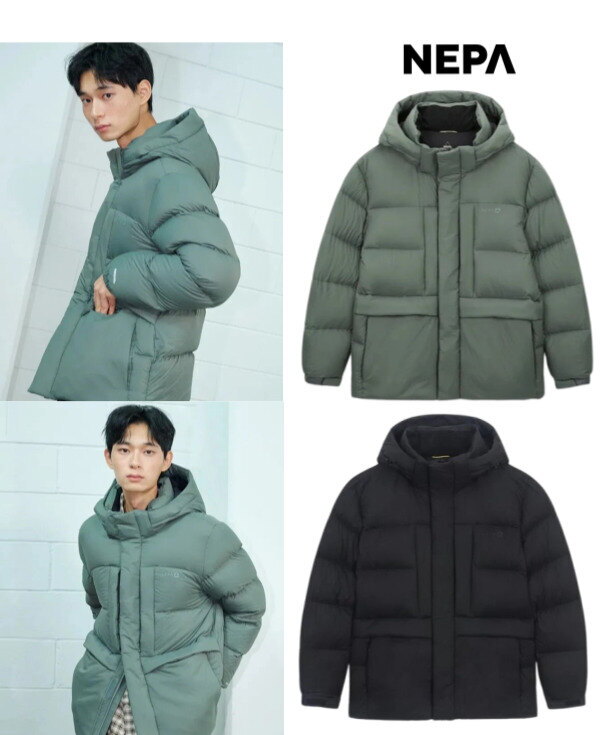 네파(패션플러스) [네파]남성 겨울 에어써밋 미들헤비 다운자켓_GN