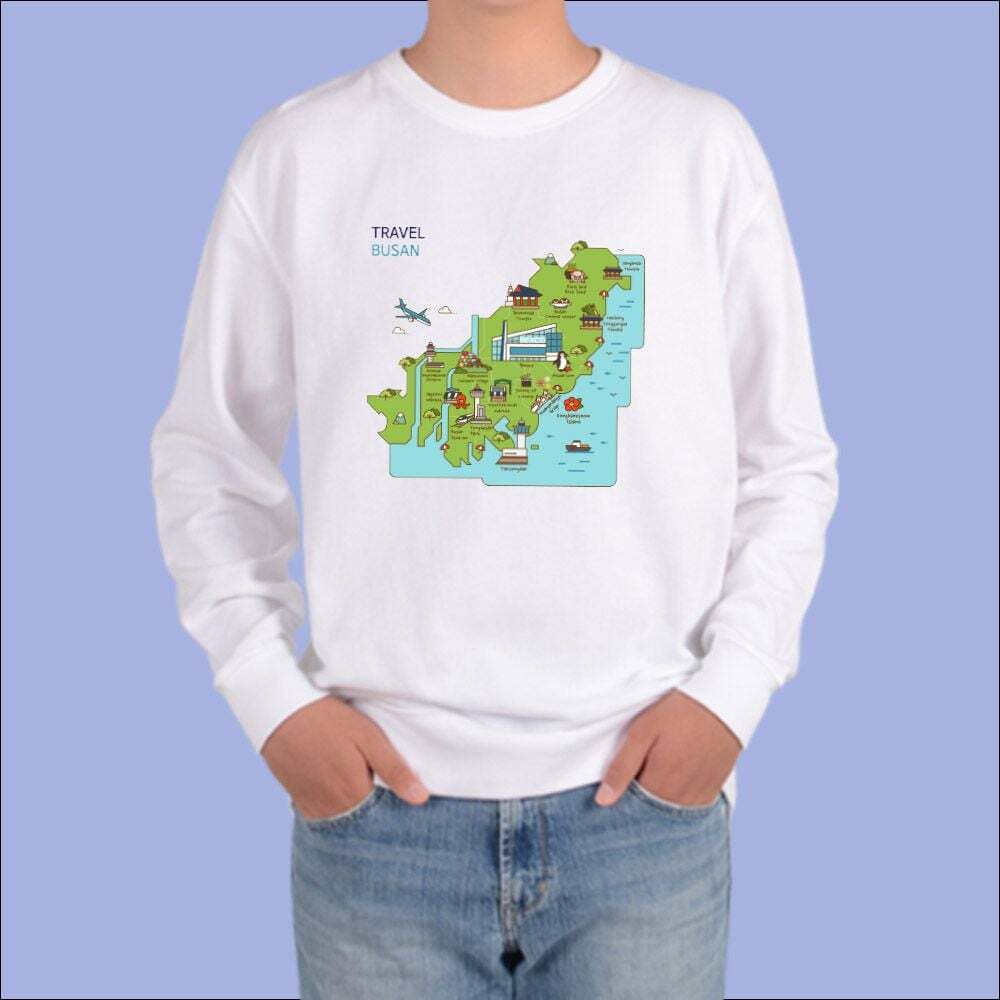 오너클랜 국내여행 여름휴가 전국지도 관광지도 B 맨투맨