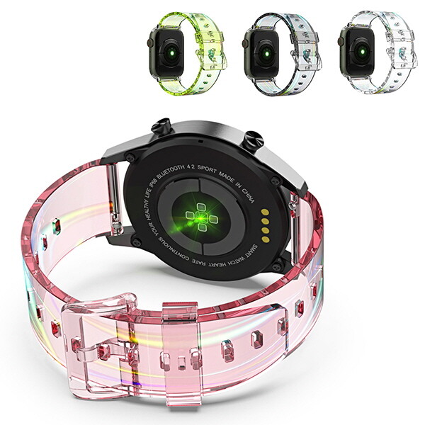 아미크(AM2C) 아미크 갤럭시워치5프로 45mm 클리어 프리즘 투명 컬러 스트랩 TPU 실리콘 스포츠 밴드 시계줄 R920