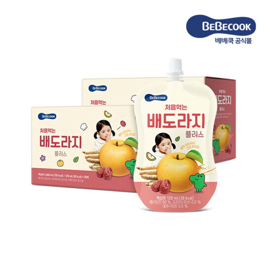 [베베쿡]처음먹는 배도라지 플러스 2BOX(40팩)
