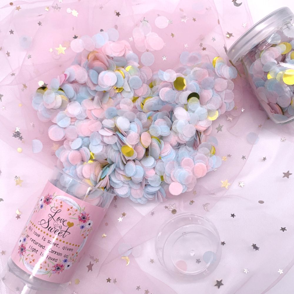 오너클랜 꽃가루 브라이덜샤워 컨페티 종이 촬영 소품 폭죽