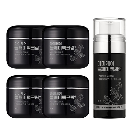 [마미케어][스페셜패키지] 마미케어 들깨미백크림 50g * 4개 + 들깨미백세럼 50ml * 1개